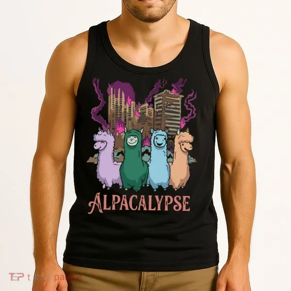 Funny Llama Apocalypse Tank Top