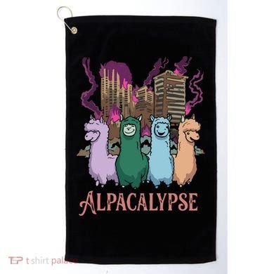 Funny Llama Apocalypse Golf Towel