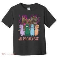 Funny Llama Apocalypse Toddler T-Shirt thumb 0
