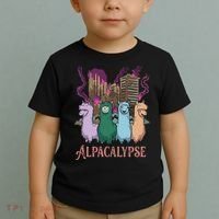 Funny Llama Apocalypse Toddler T-Shirt thumb 2