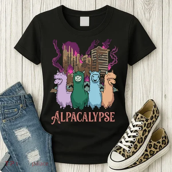 Funny Llama Apocalypse Women's T-Shirt