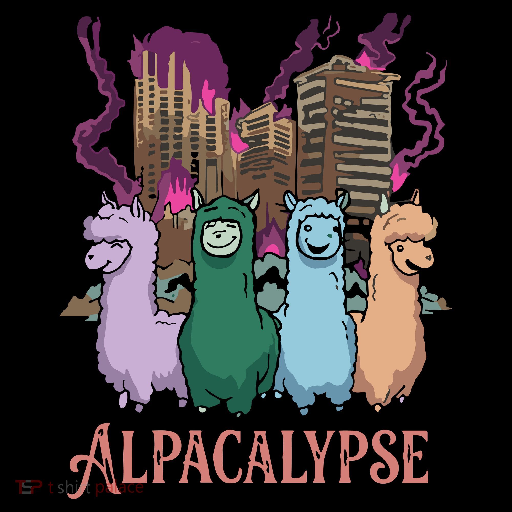 Funny Llama Apocalypse Kids Sweatshirt