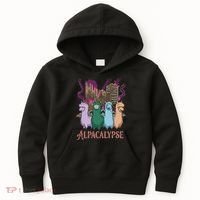 Funny Llama Apocalypse Kids Hoodie thumb 0