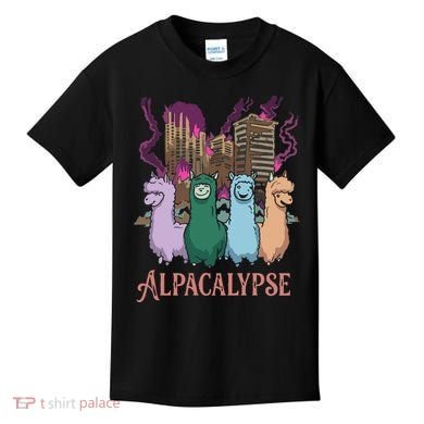 Funny Llama Apocalypse Kids T-Shirt