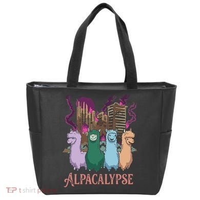 Funny Llama Apocalypse Tote Bag