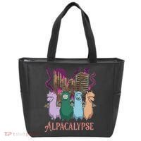 Funny Llama Apocalypse Tote Bag thumb 0