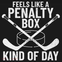 Feels Like A Penalty Box Kind Of Day Funny Hockey Women's Hoodie thumb 2