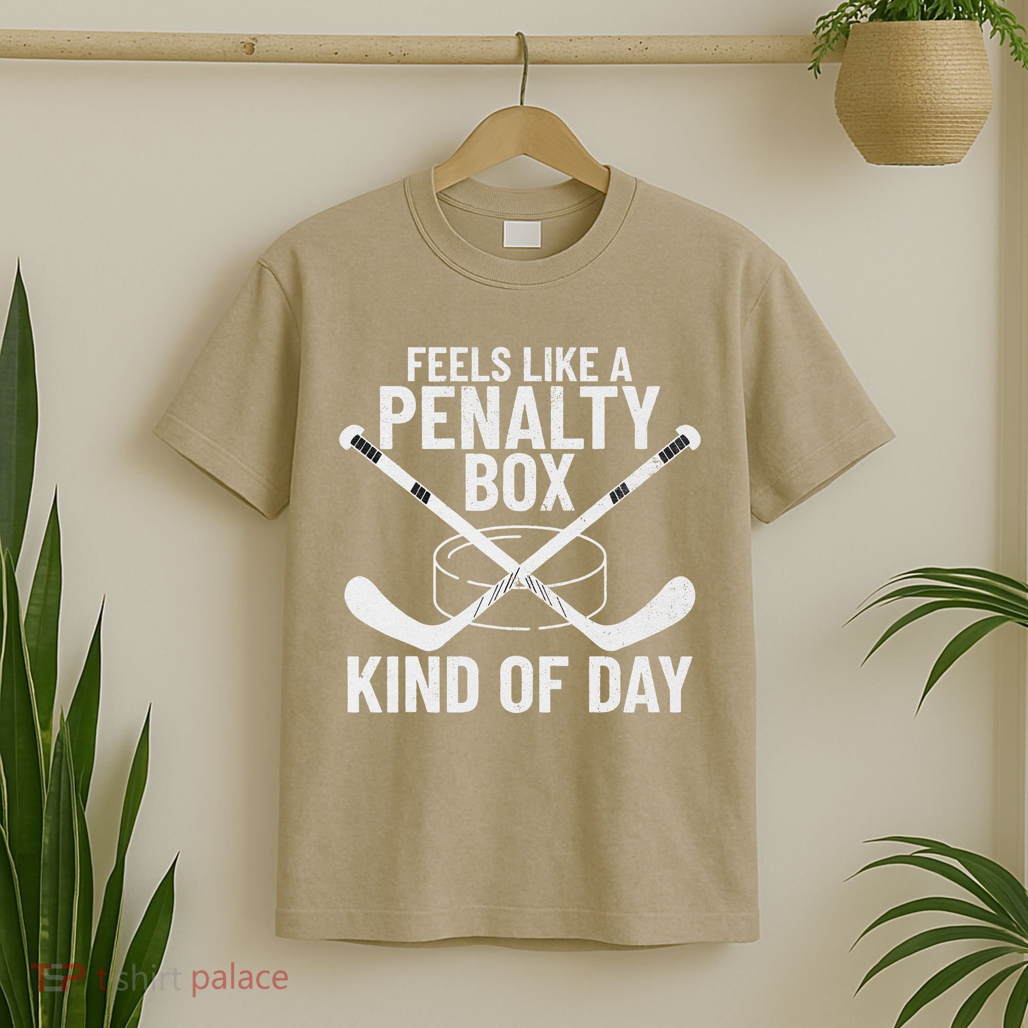 Feels Like A Penalty Box Kind Of Day Funny Hockey T-Shirt