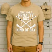 Feels Like A Penalty Box Kind Of Day Funny Hockey T-Shirt thumb 6