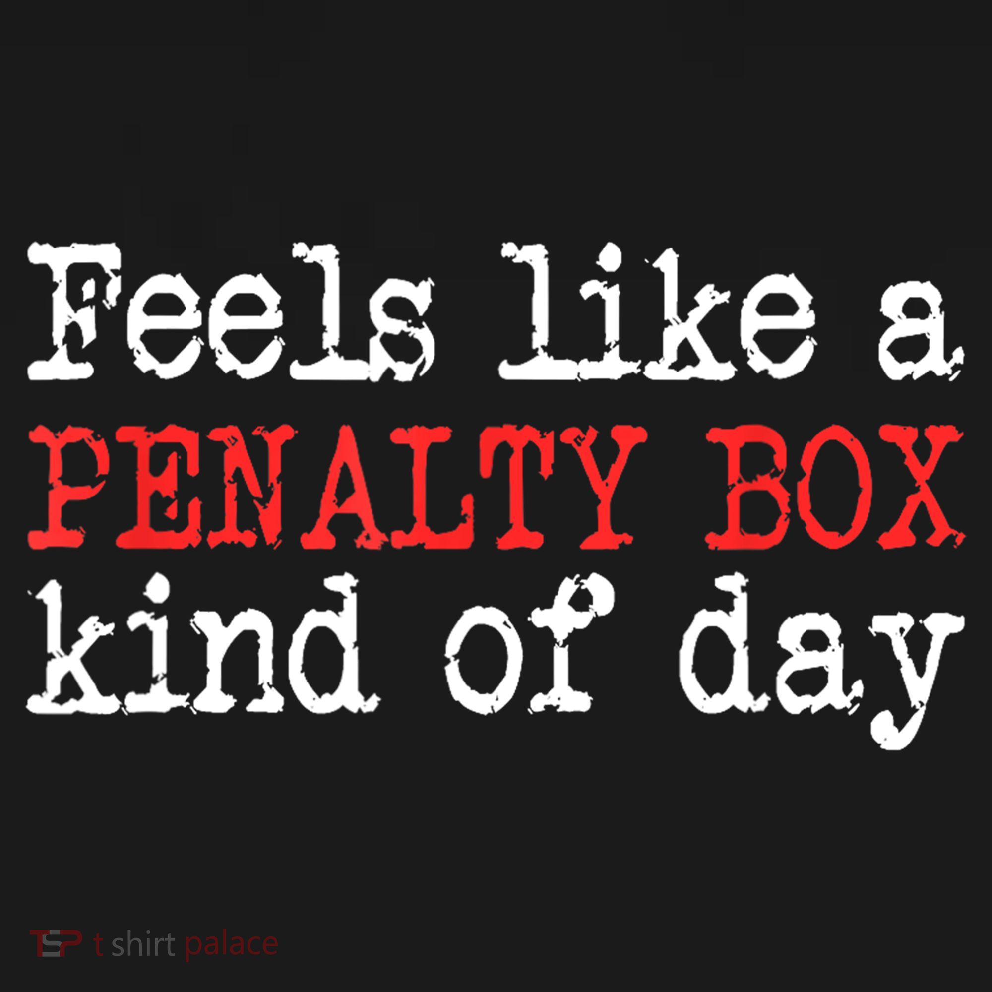 Feels Like A Penalty Box Day Hockey Player Funny Hockey Gift Pom Pom 12in Knit Beanie