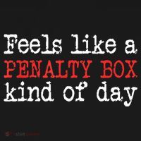 Feels Like A Penalty Box Day Hockey Player Funny Hockey Gift Visor thumb 3