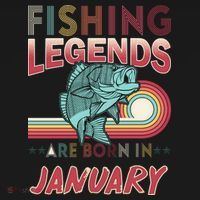 Fishing Legends Are Born In January Women's Hoodie thumb 2