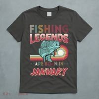 Fishing Legends Are Born In January T-Shirt thumb 5