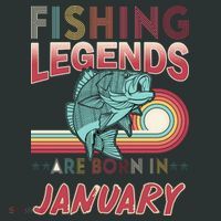Fishing Legends Are Born In January Mousepad thumb 1