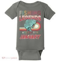 Fishing Legends Are Born In January Baby Bodysuit thumb 0