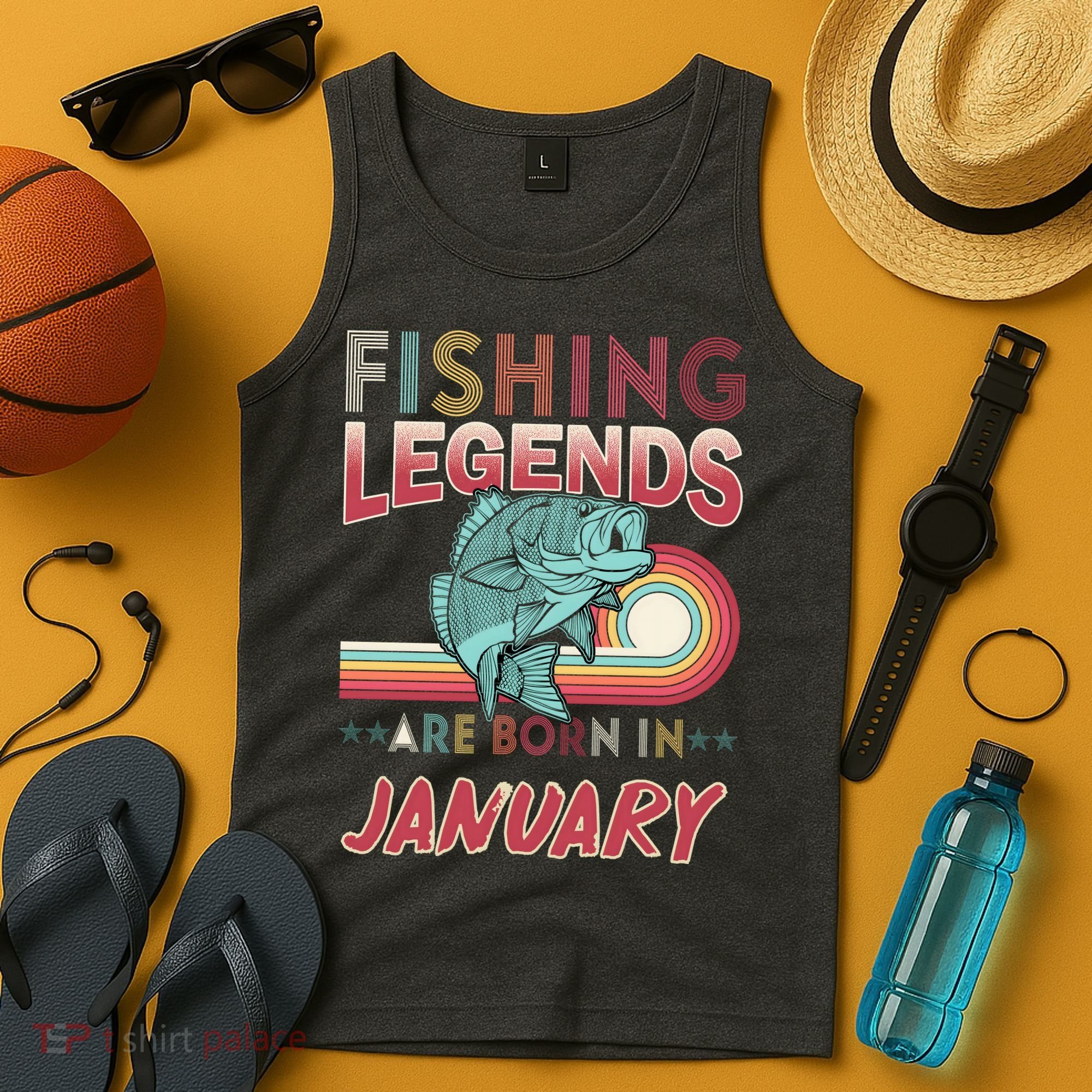 Fishing Legends Are Born In January Tank Top
