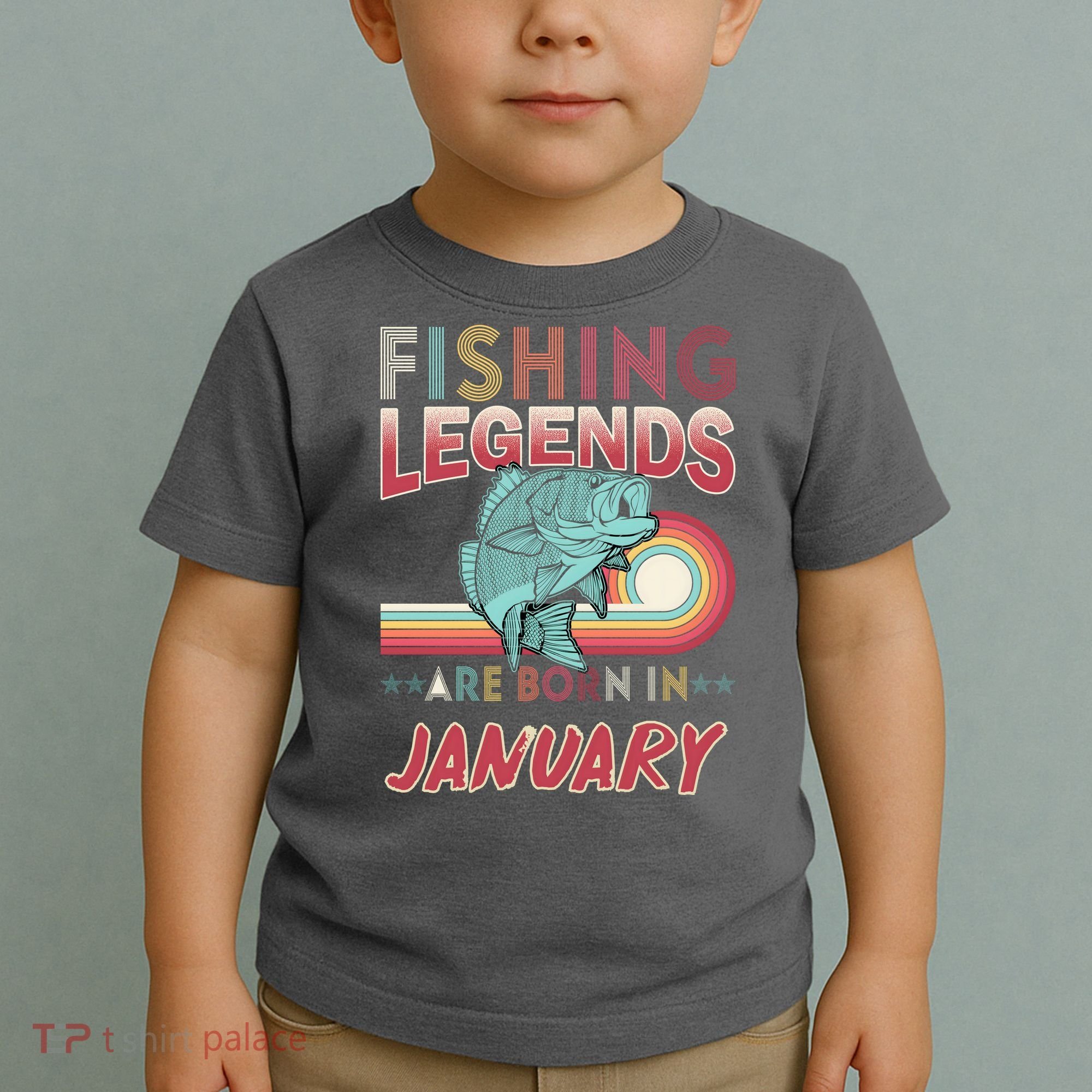 Fishing Legends Are Born In January Toddler T-Shirt