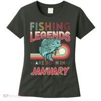 Fishing Legends Are Born In January Women's T-Shirt thumb 0