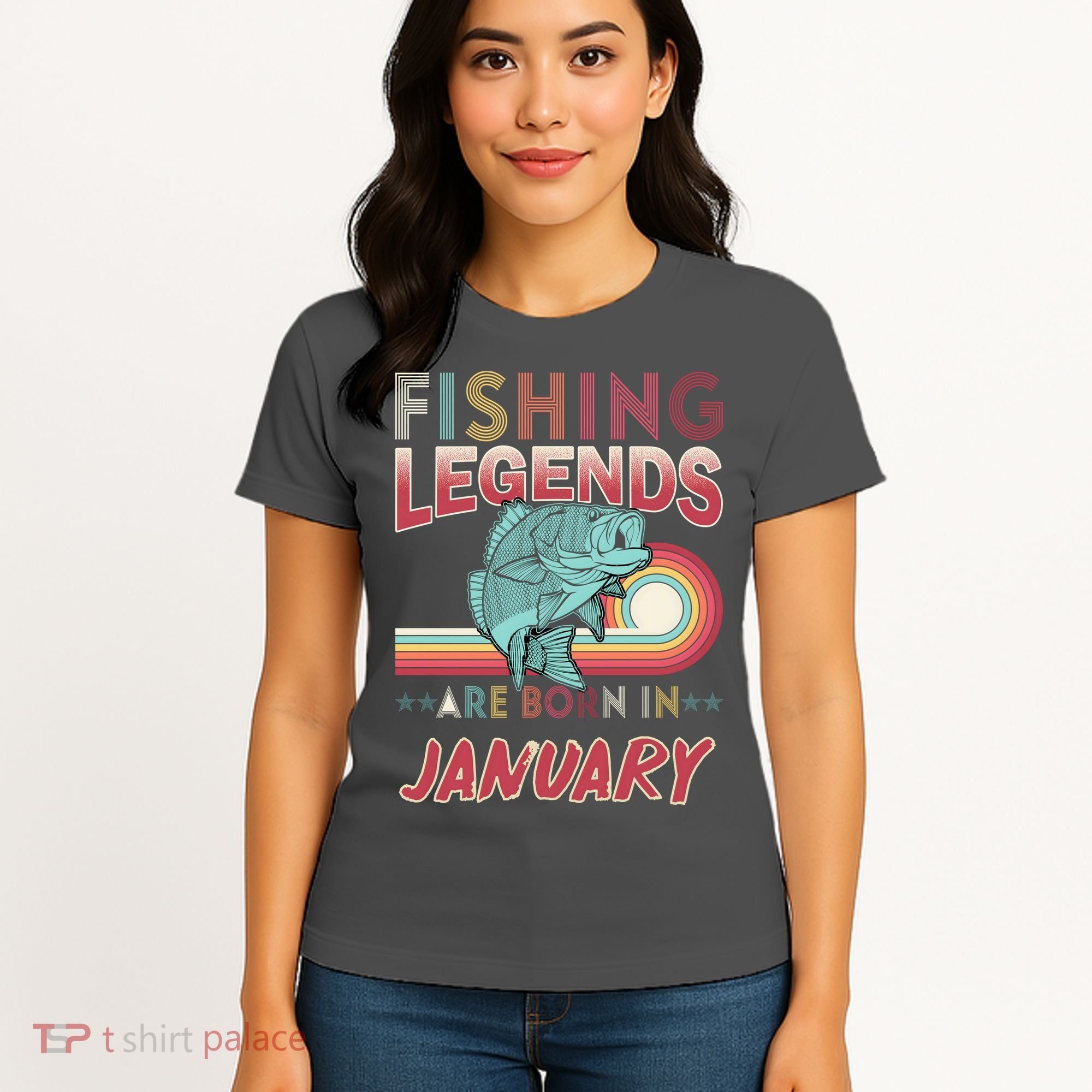 Fishing Legends Are Born In January Women's T-Shirt