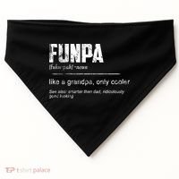 Funpa Like A Grandpa Only Cooler Funpa Definition Gift USA-Made Doggie Bandana thumb 0