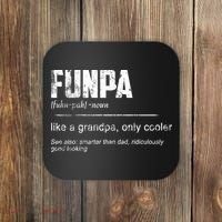 Funpa Like A Grandpa Only Cooler Funpa Definition Gift Coaster thumb 0