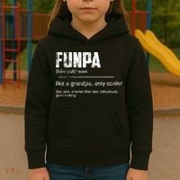 Funpa Like A Grandpa Only Cooler Funpa Definition Gift Kids Hoodie thumb 3