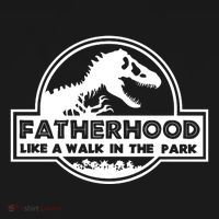 Fatherhood Like A Walk In The Park Dad Dinosaur Women's Tank Top thumb 5