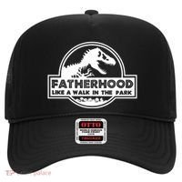 Fatherhood Like A Walk In The Park Dad Dinosaur Hat thumb 0