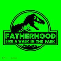 Fatherhood Like A Walk In The Park Dad Dinosaur Coaster thumb 2