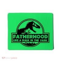 Fatherhood Like A Walk In The Park Dad Dinosaur Mousepad thumb 0