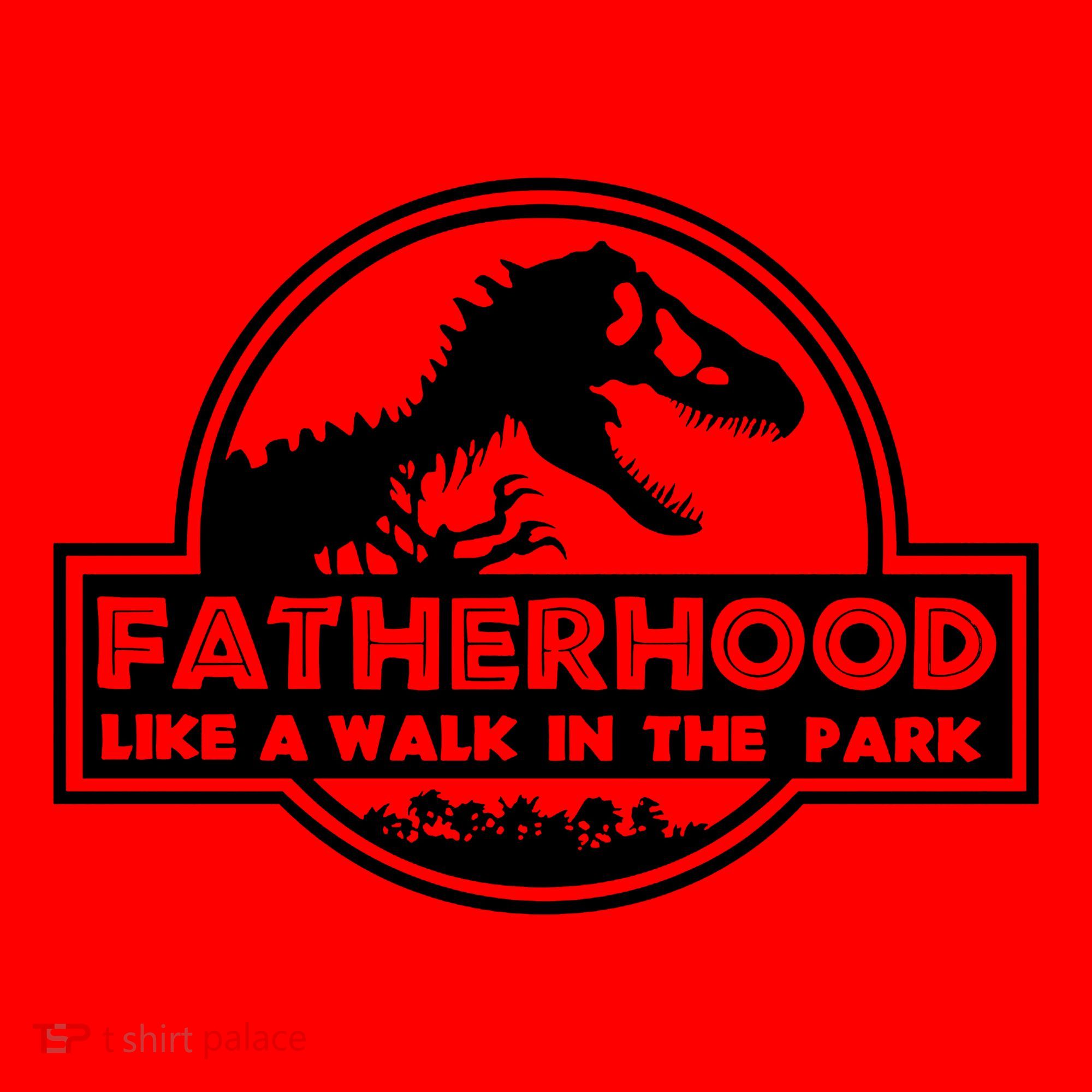 Fatherhood Like A Walk In The Park Dad Dinosaur Santa Hat