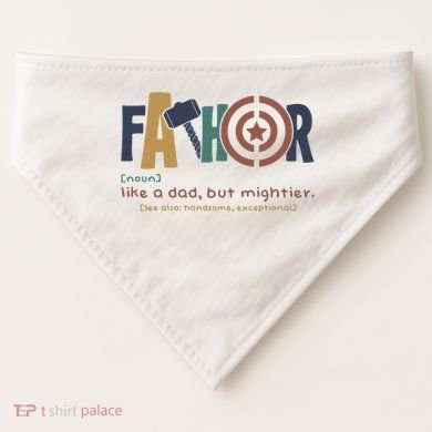 Fathor Like A Dad But Mightier USA-Made Doggie Bandana