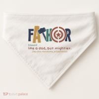 Fathor Like A Dad But Mightier USA-Made Doggie Bandana thumb 0