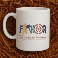 Fathor Like A Dad But Mightier Coffee Mug thumb 2