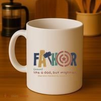 Fathor Like A Dad But Mightier Coffee Mug thumb 4