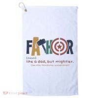 Fathor Like A Dad But Mightier Golf Towel thumb 0