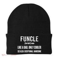 Funcle Like A Dad Only Cooler Funny FatherS Day Gift Gift Beanie thumb 0