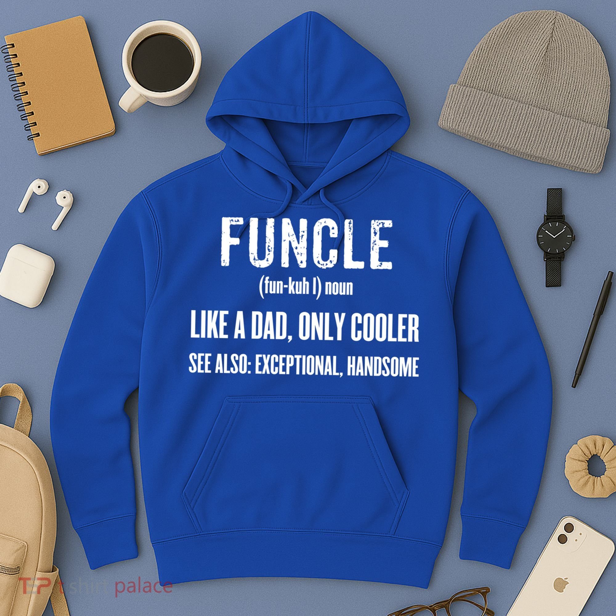Funcle Like A Dad Only Cooler Funny FatherS Day Gift Gift Hoodie