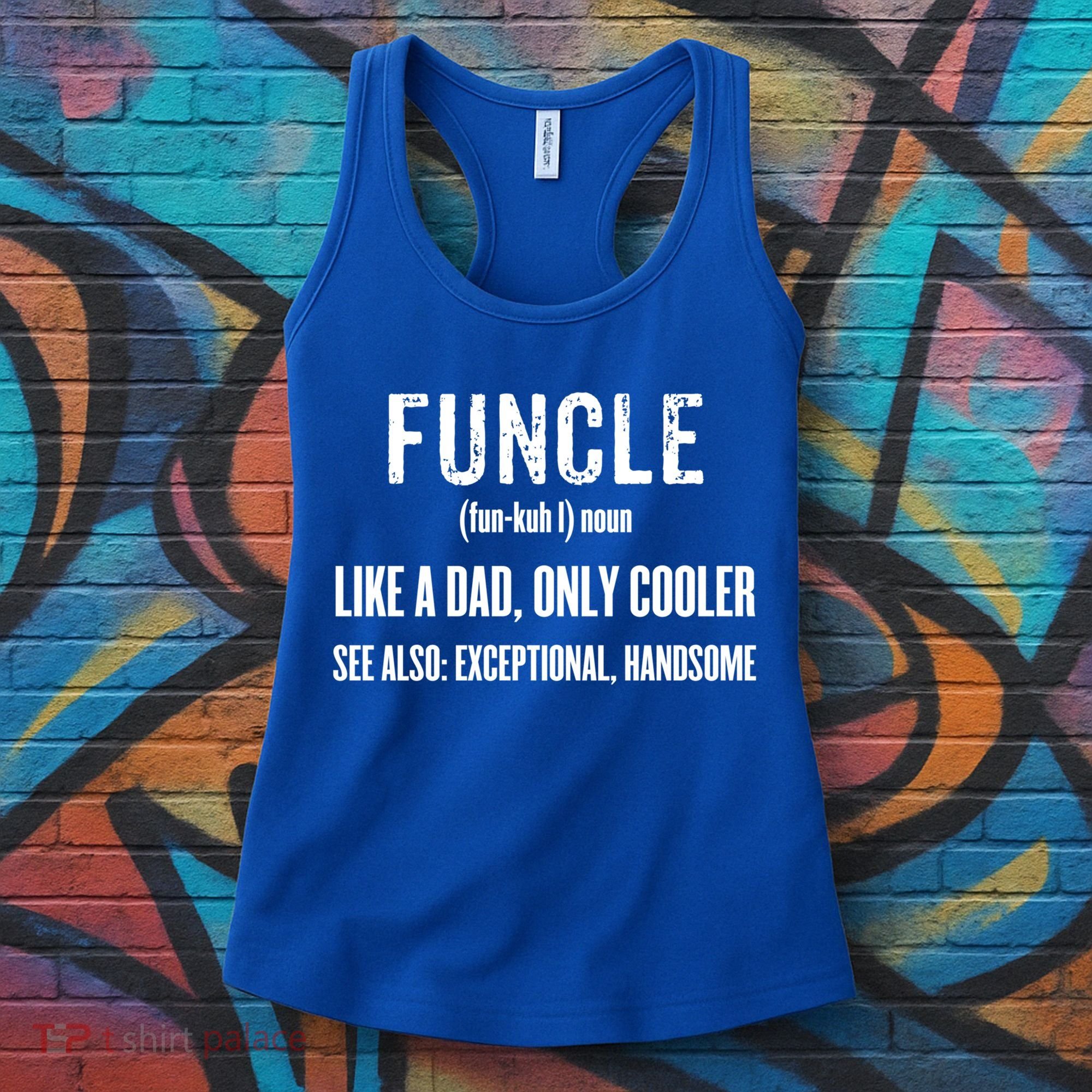 Funcle Like A Dad Only Cooler Funny FatherS Day Gift Gift Women's Tank Top