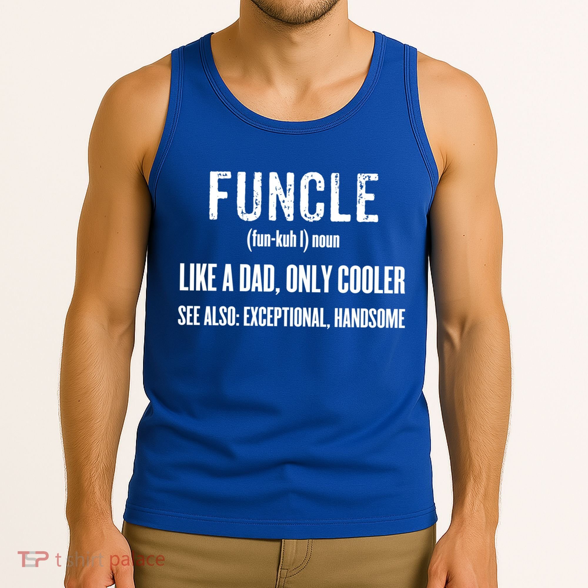Funcle Like A Dad Only Cooler Funny FatherS Day Gift Gift Tank Top