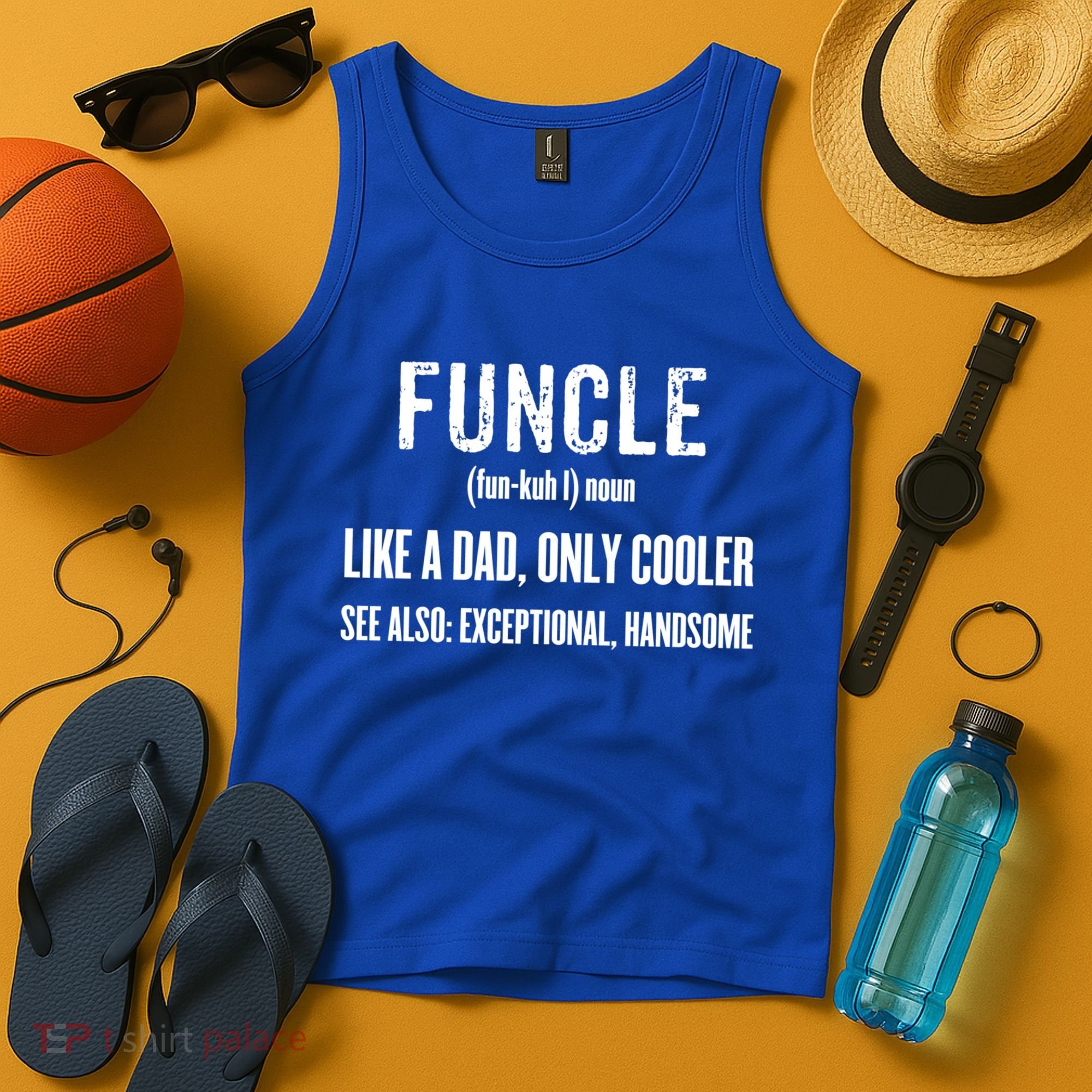 Funcle Like A Dad Only Cooler Funny FatherS Day Gift Gift Tank Top