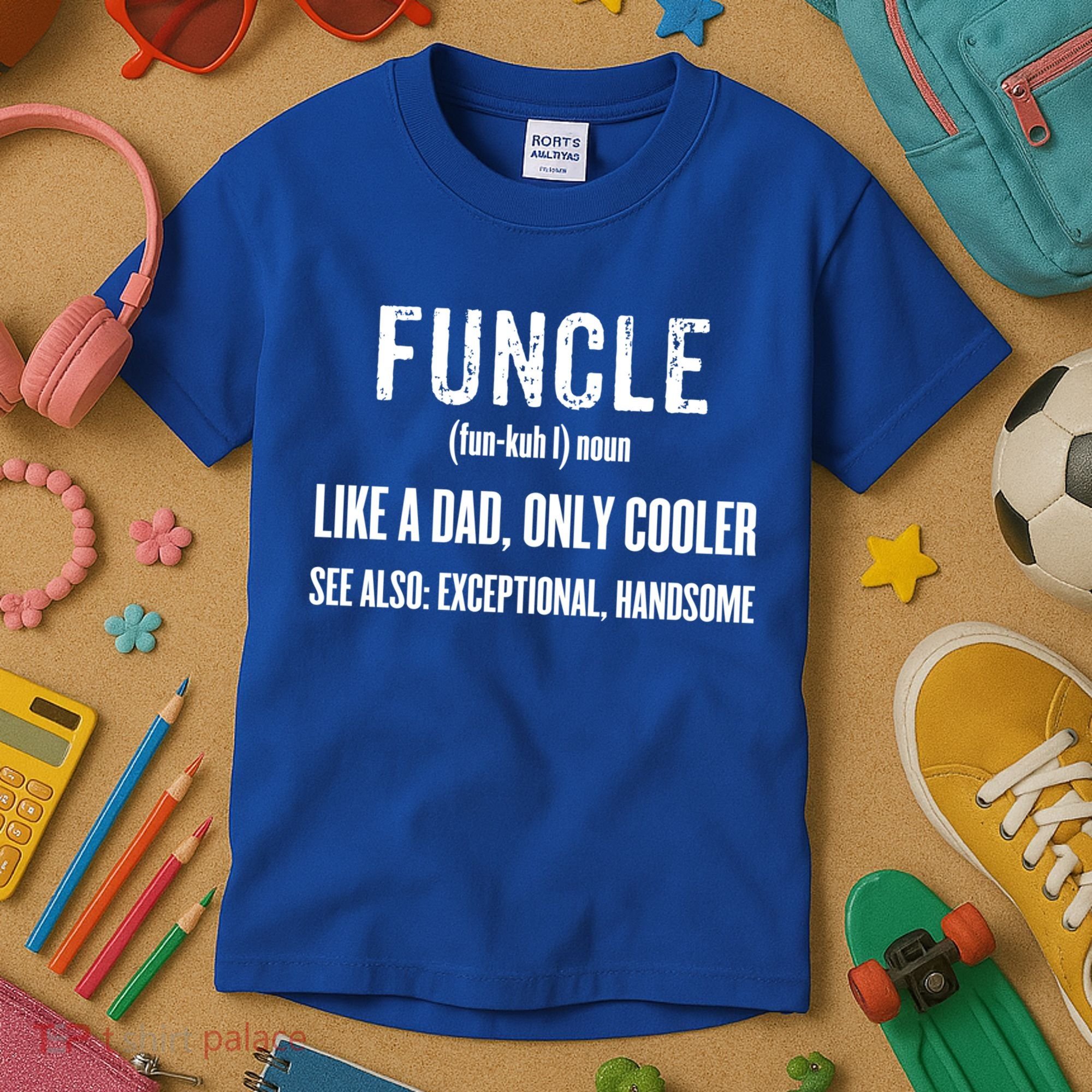 Funcle Like A Dad Only Cooler Funny FatherS Day Gift Gift Kids T-Shirt