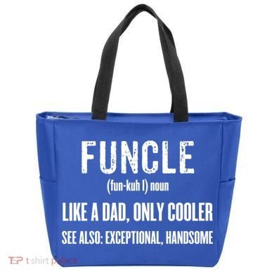 Funcle Like A Dad Only Cooler Funny FatherS Day Gift Gift Tote Bag