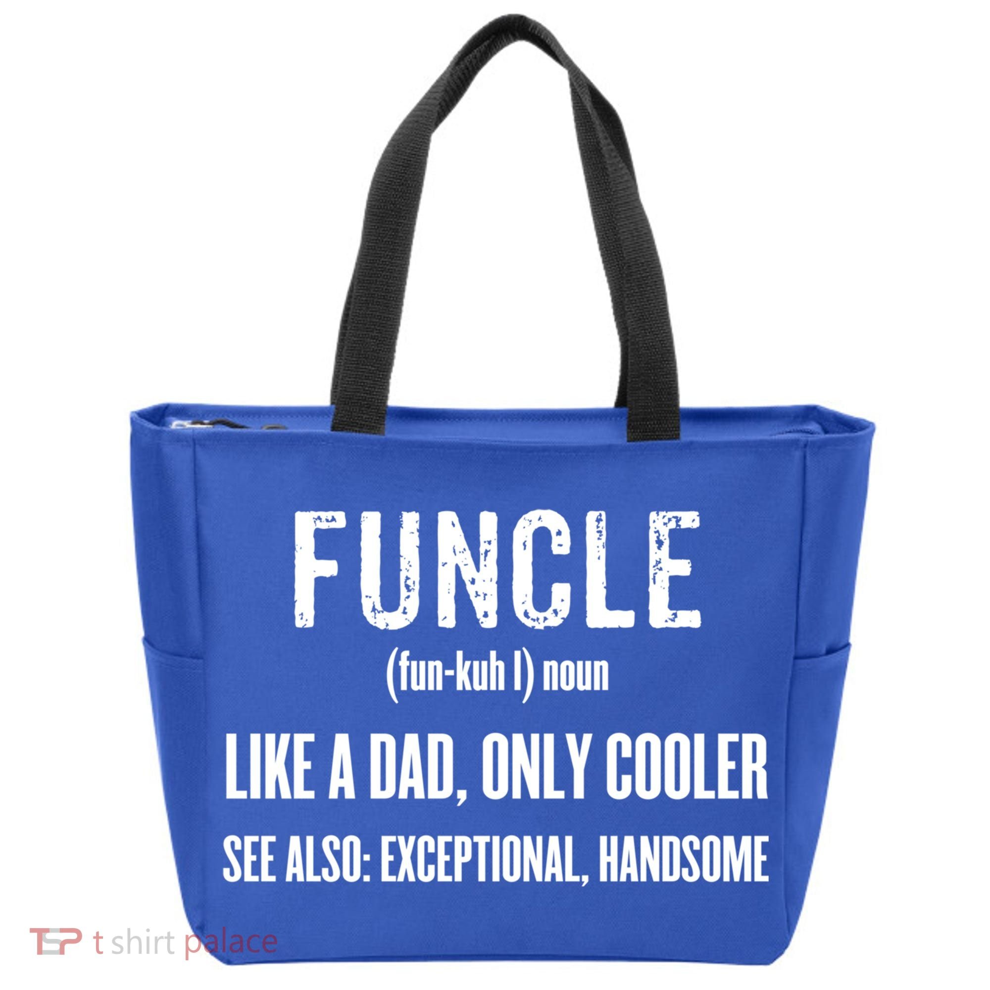 Funcle Like A Dad Only Cooler Funny FatherS Day Gift Gift Tote Bag