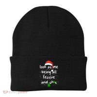 Funny Look At Me Being All Festive And Shits Beanie thumb 0