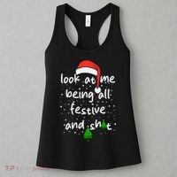 Funny Look At Me Being All Festive And Shits Women's Tank Top thumb 3
