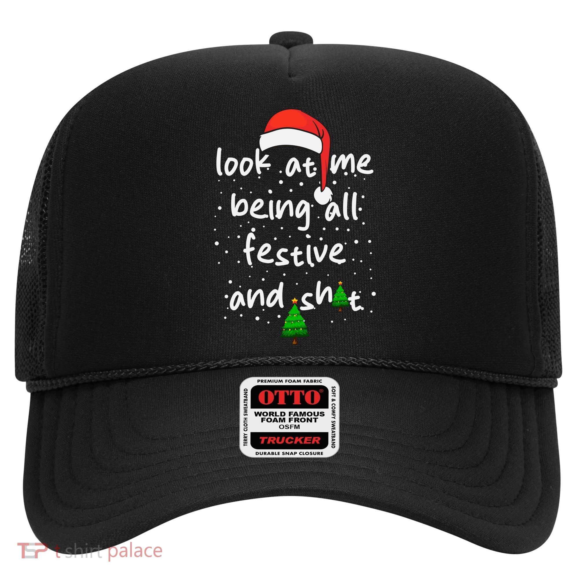 Funny Look At Me Being All Festive And Shits Hat