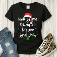 Funny Look At Me Being All Festive And Shits Women's T-Shirt thumb 3