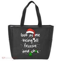 Funny Look At Me Being All Festive And Shits Tote Bag thumb 0