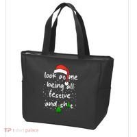 Funny Look At Me Being All Festive And Shits Tote Bag thumb 3